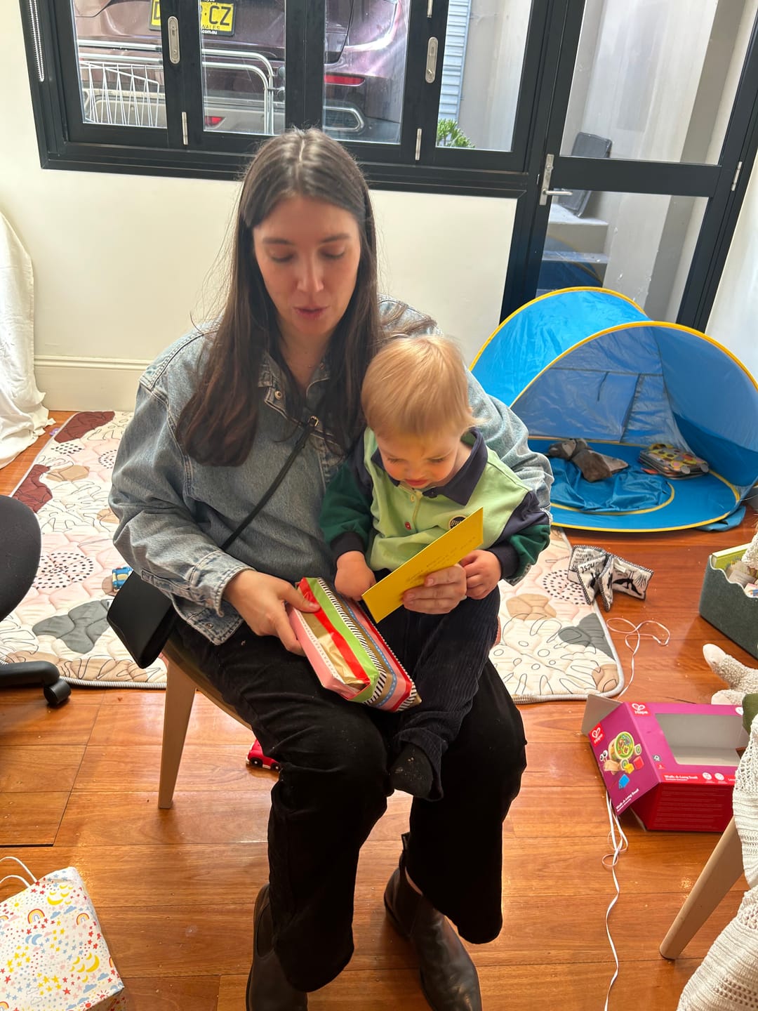 Customer photo review of Bright Haven™ Montessori Busy Board