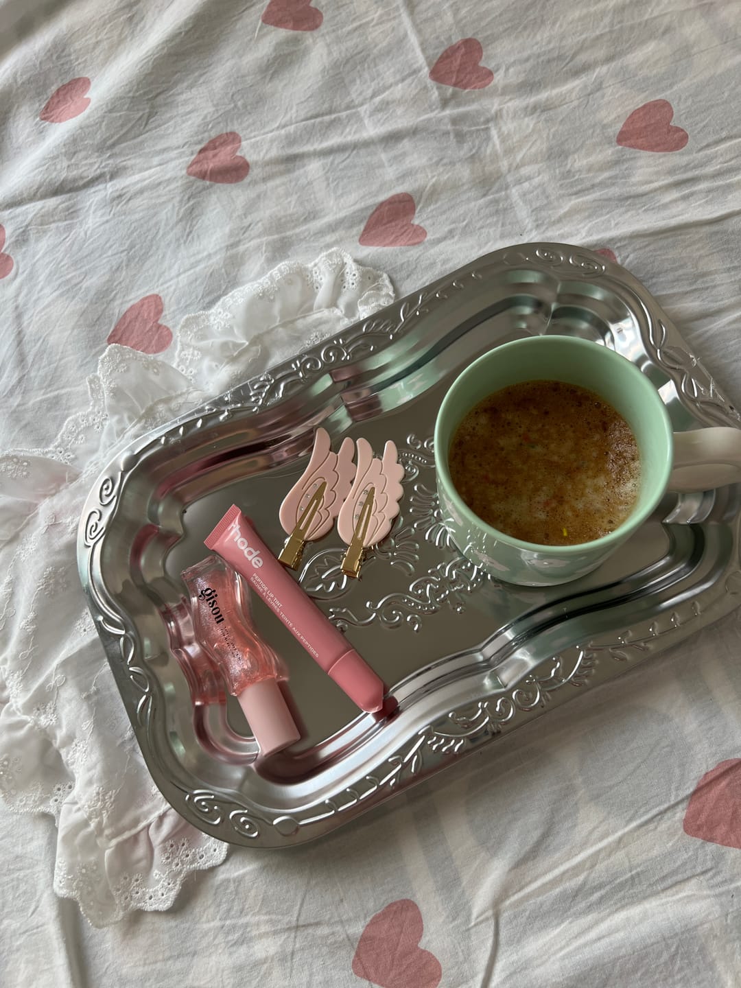 Customer photo review of Floral Pastel Ceramic Coffee Mug | Lavender, Mint & Yellow