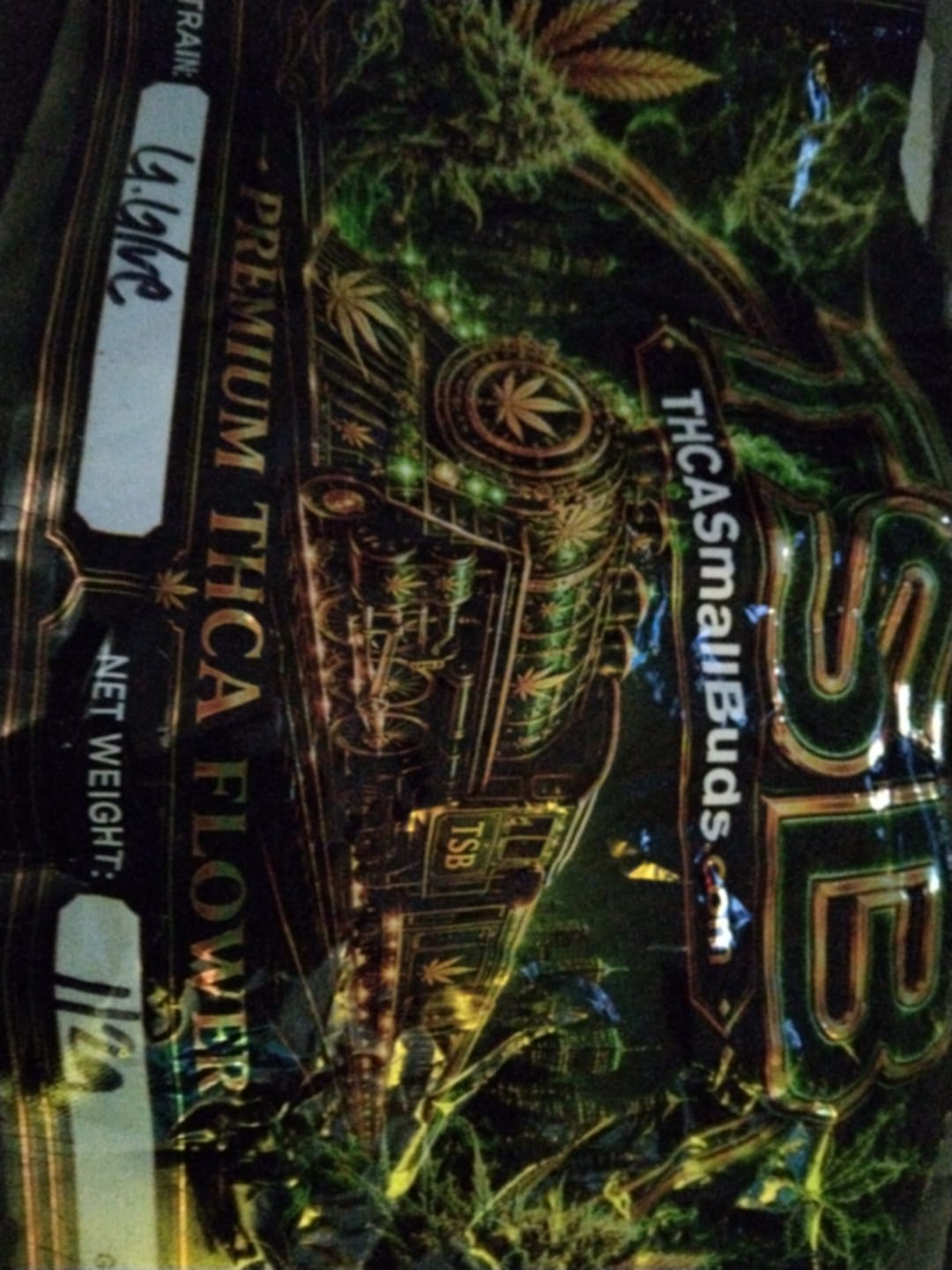 Customer photo review of Gorilla Glue THCA Flower (Purple Cut)