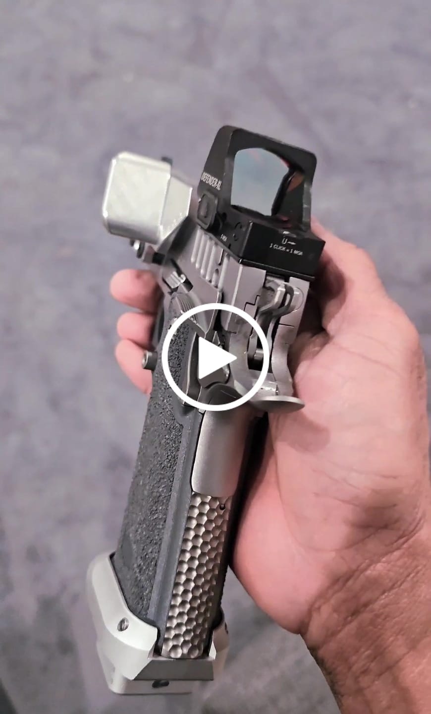 Customer video review of 1911/2011 Large Wide Thumb Rest | Adjustable
