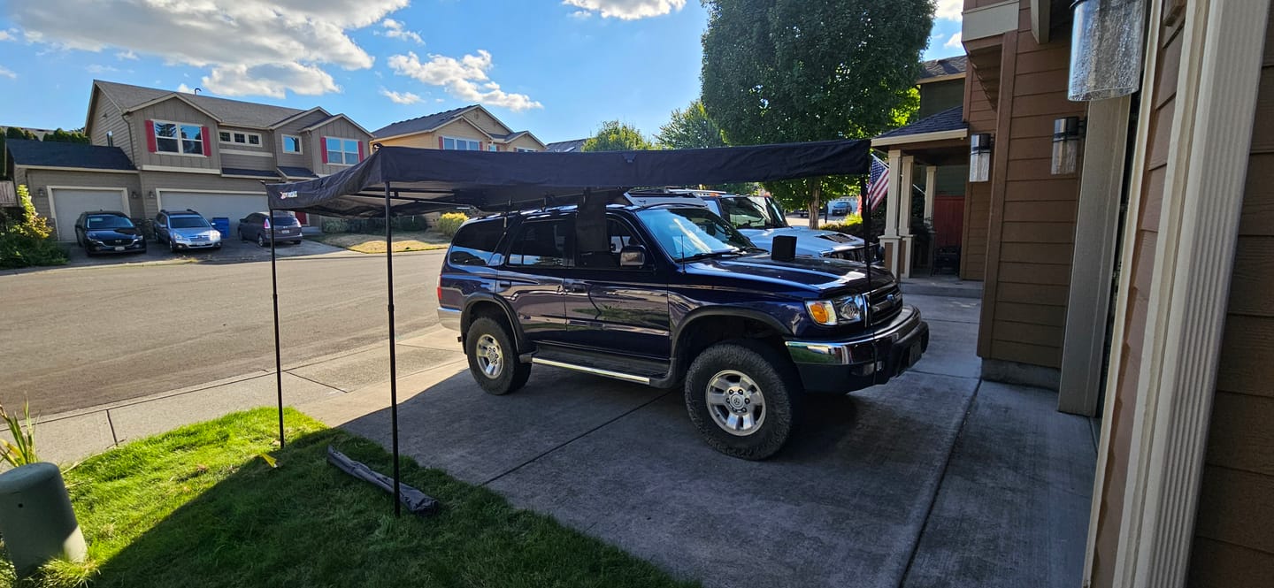 Customer photo review of OPENROAD 180 Free Standing Awning