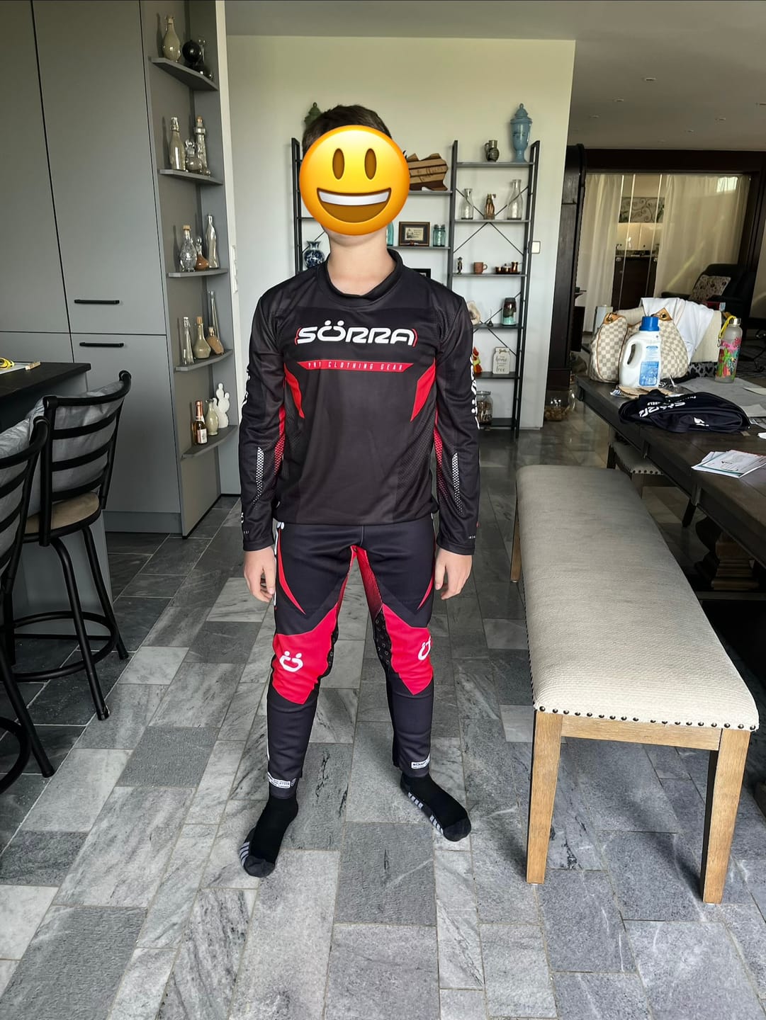 Customer photo review of Trial Clothing Set 3 Junior Racing Montesa