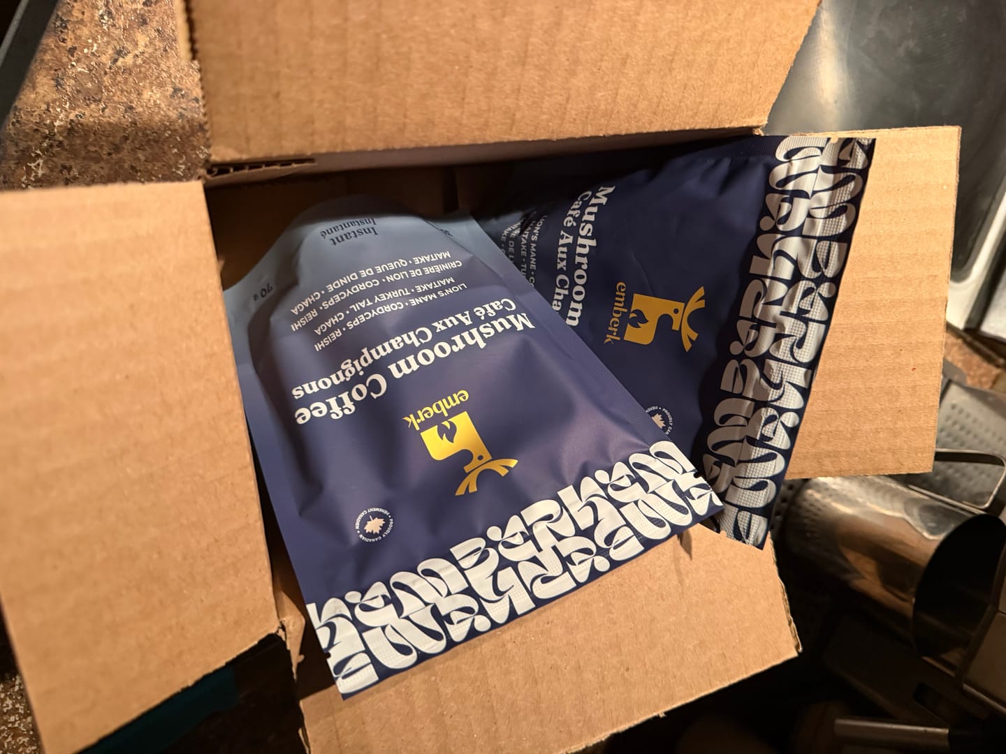 Customer photo review of Mushroom Coffee