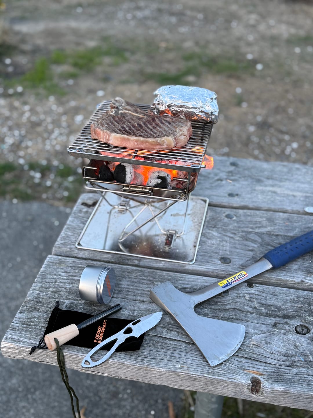 Customer photo review of Flatpack Grill, Stove, & Pit