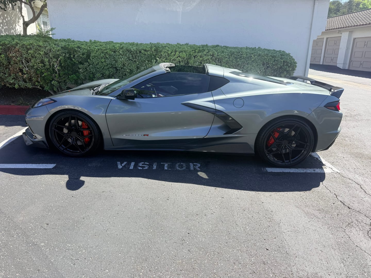 Customer photo review of Corvette C8 Stingray Front Splitter & Side Skirts [5VM Package]