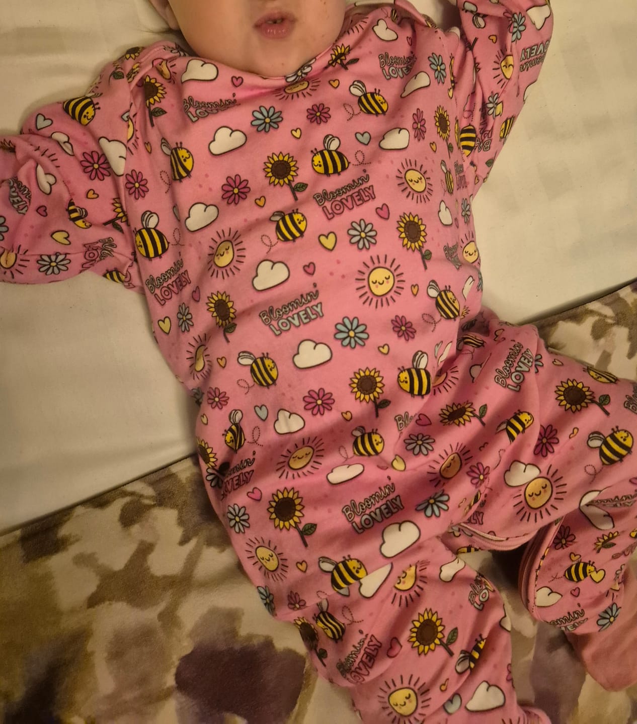 Customer photo review of Bloomin’ Lovely Onesie