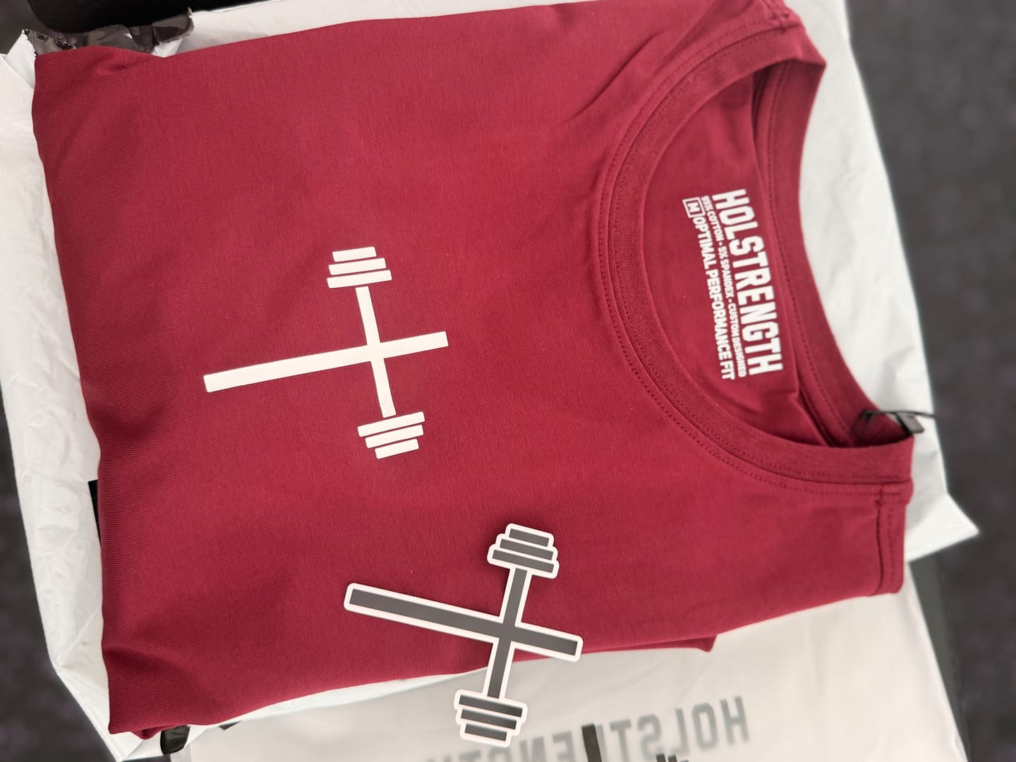 Customer photo review of Sovereign Performance Tee