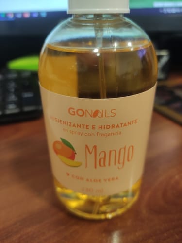Customer photo review of Higienizante e Hidratante de Manos y Pies- Mango 230 ml