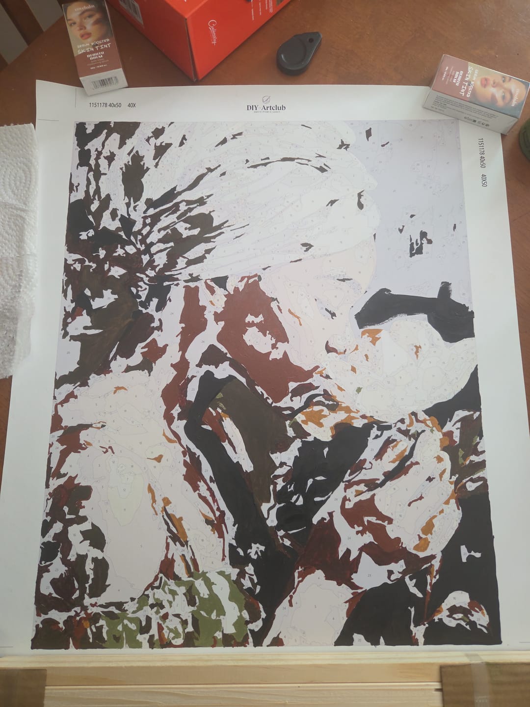 Customer photo review of Silent Bloom | Paint by Number