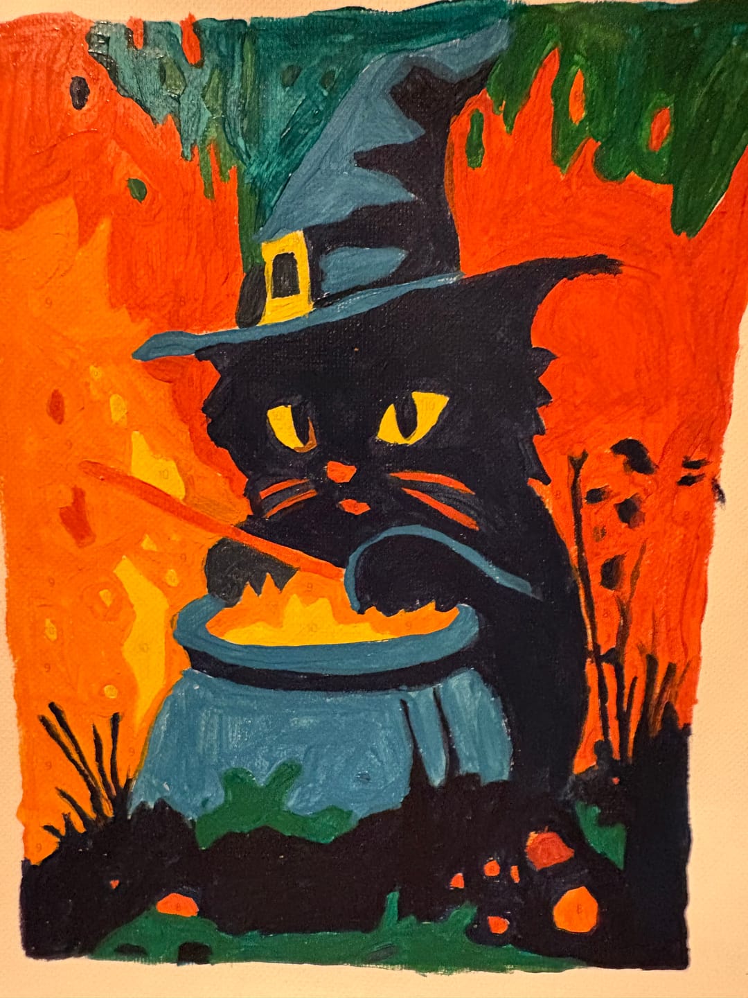 Customer photo review of 6 Mini Paintings - Halloween Vibes