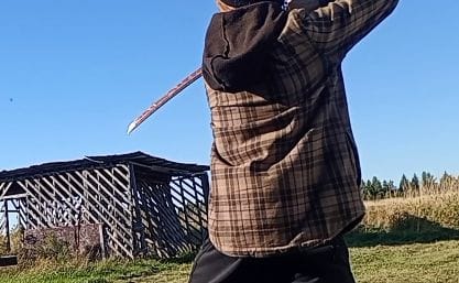 Customer photo review of The Baumiginia Handmade Katana Spring Steel