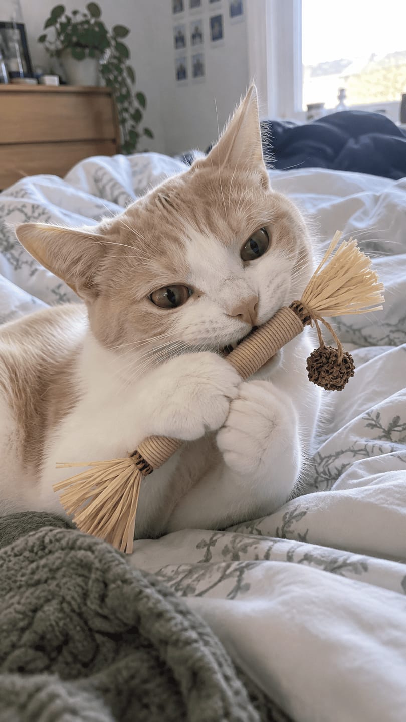 Customer photo review of Mordedor para Higiene Dental de Gatos