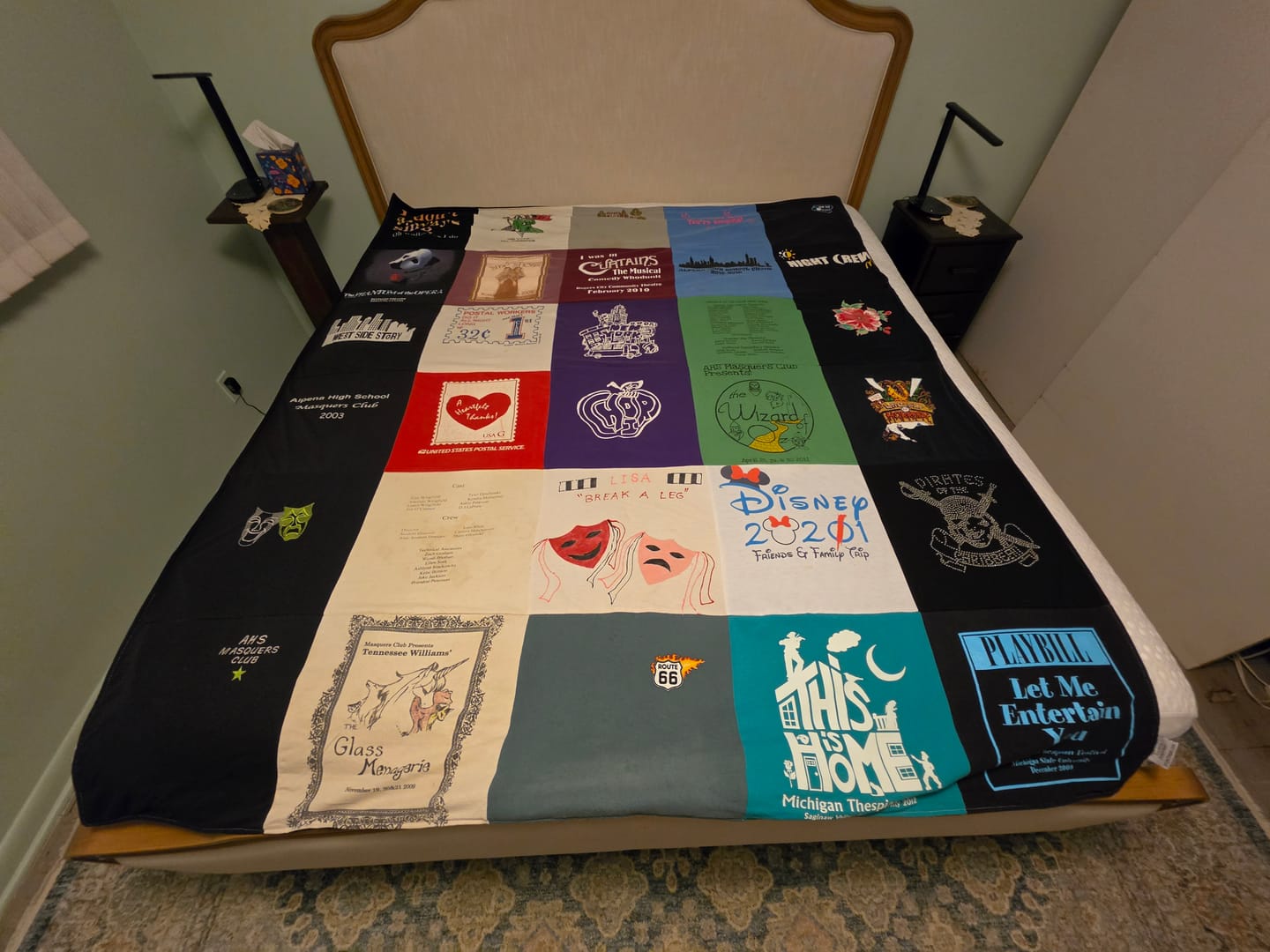 Customer photo review of Project Repat T-Shirt Quilt