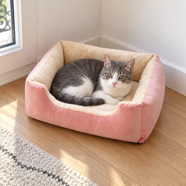 Customer photo review of Cozy Haven Pet House & Bed