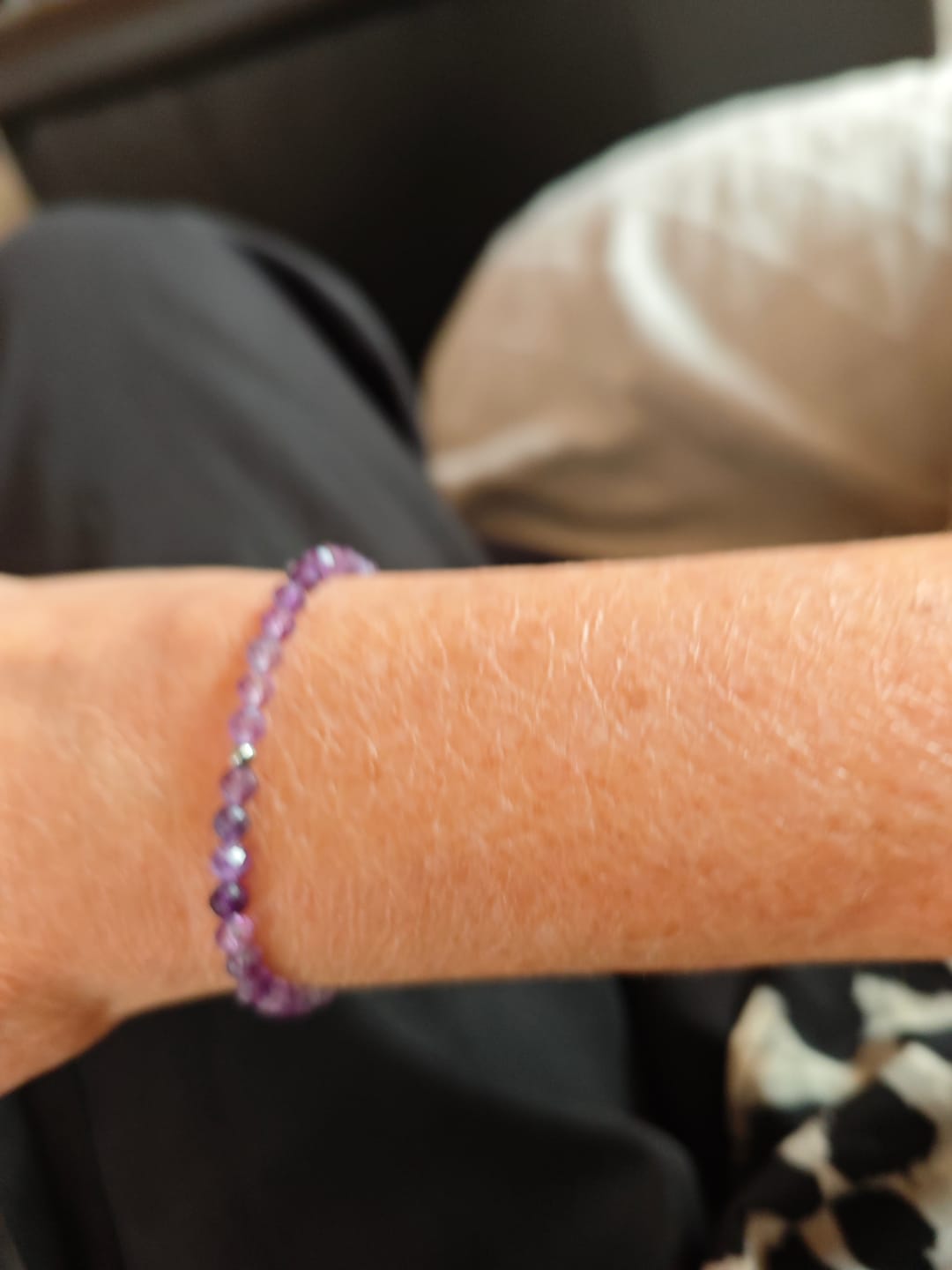 Customer photo review of Amethyst Armband - Perlen