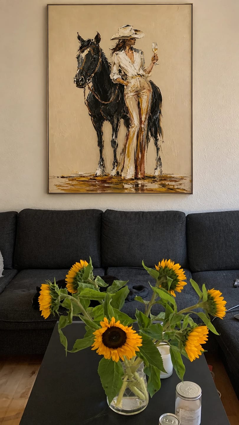 Customer photo review of Vintage Americana Art｜Midnight Elegance