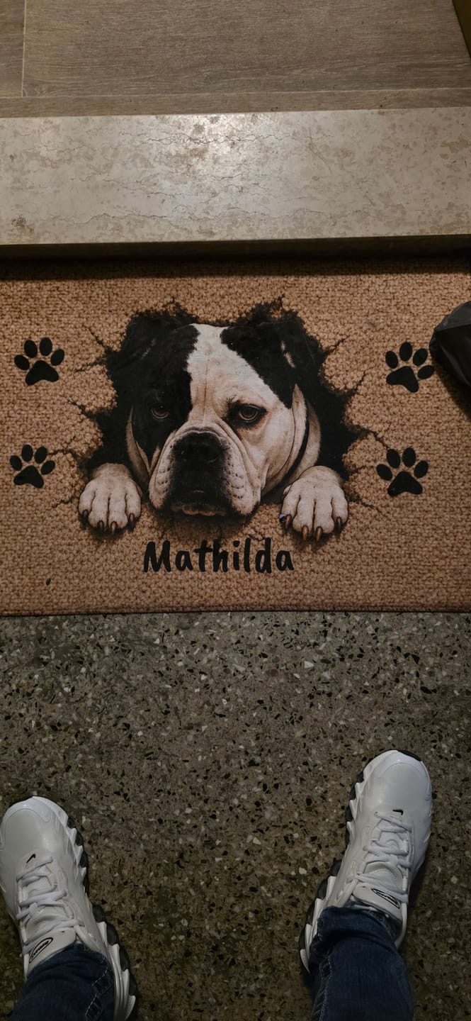 Customer photo review of Personalisierte Fußmatte - Durchbruch