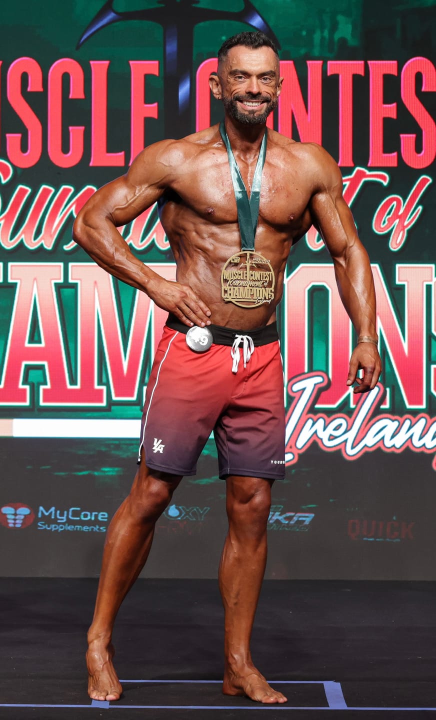 Customer photo review of 1067 - Men's physique Stage Shorts
