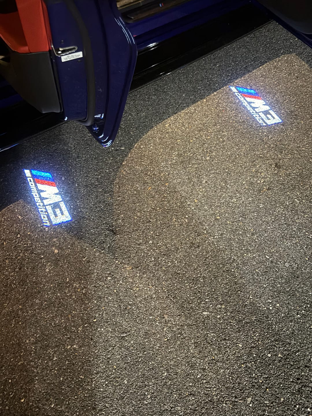 Customer photo review of BMW G SERIES DOOR LIGHTS