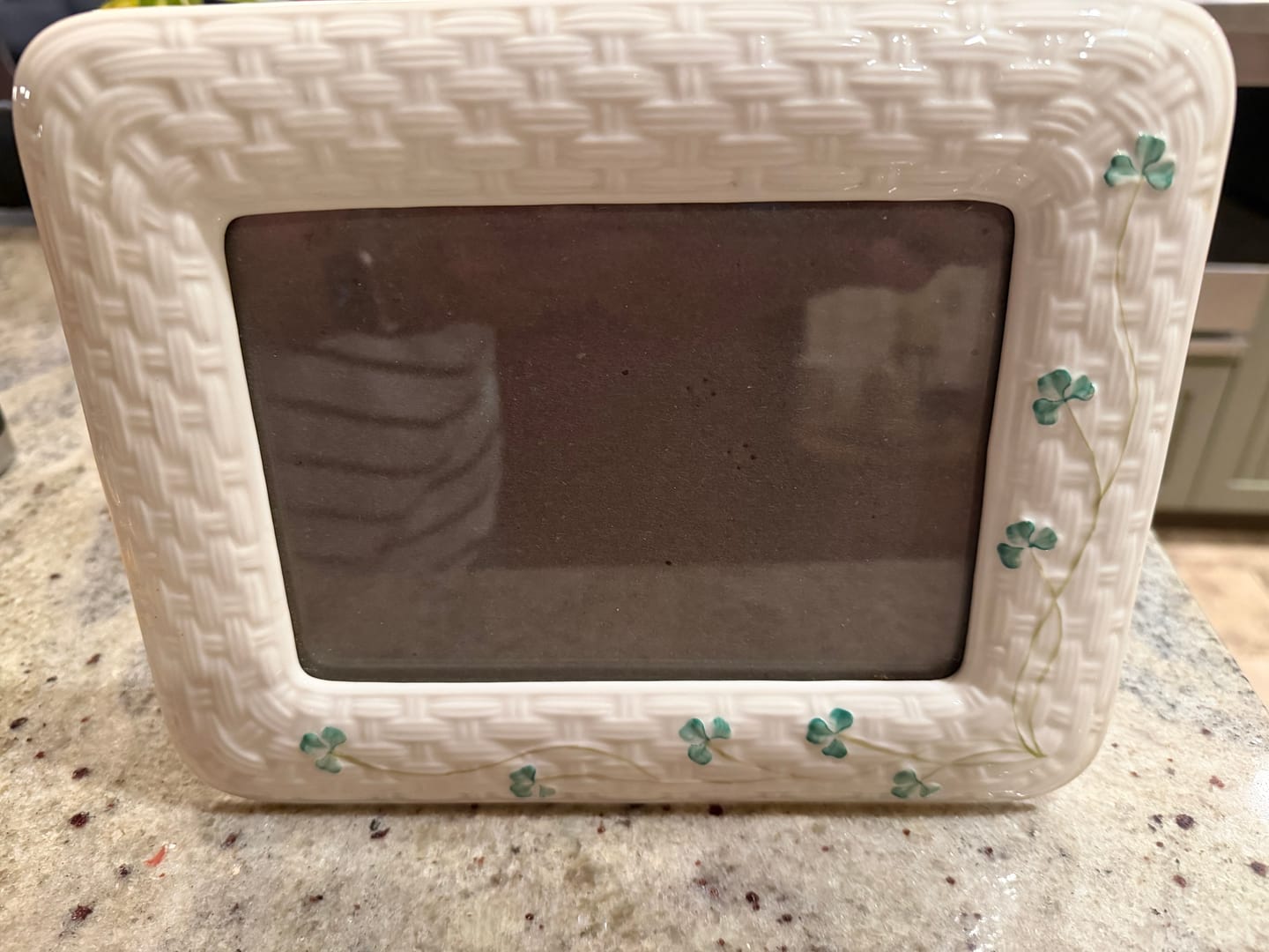 Customer photo review of Belleek Classic Shamrock Photo Frame