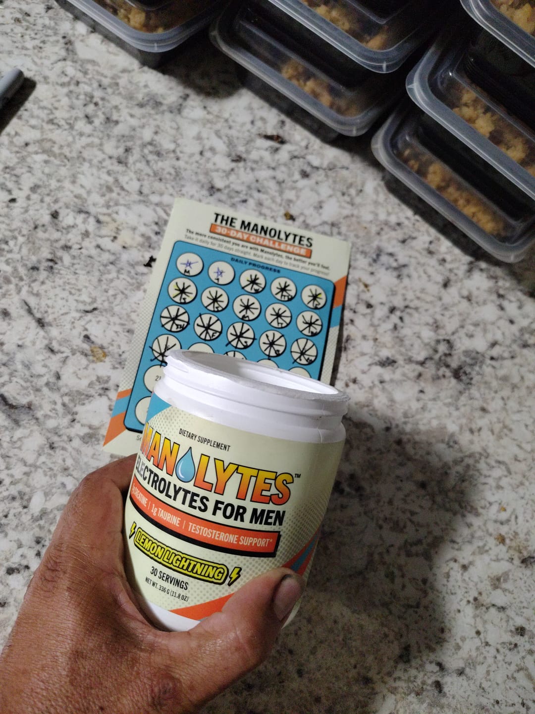 Customer photo review of Manolytes Daily Electrolytes
