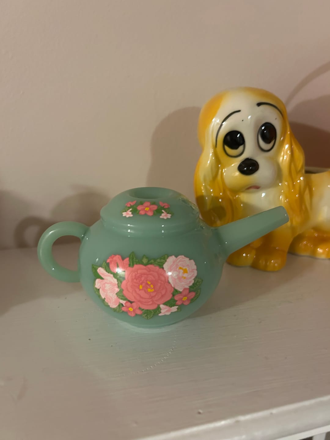 Customer photo review of JADE FLORAL TEAPOT PIPE