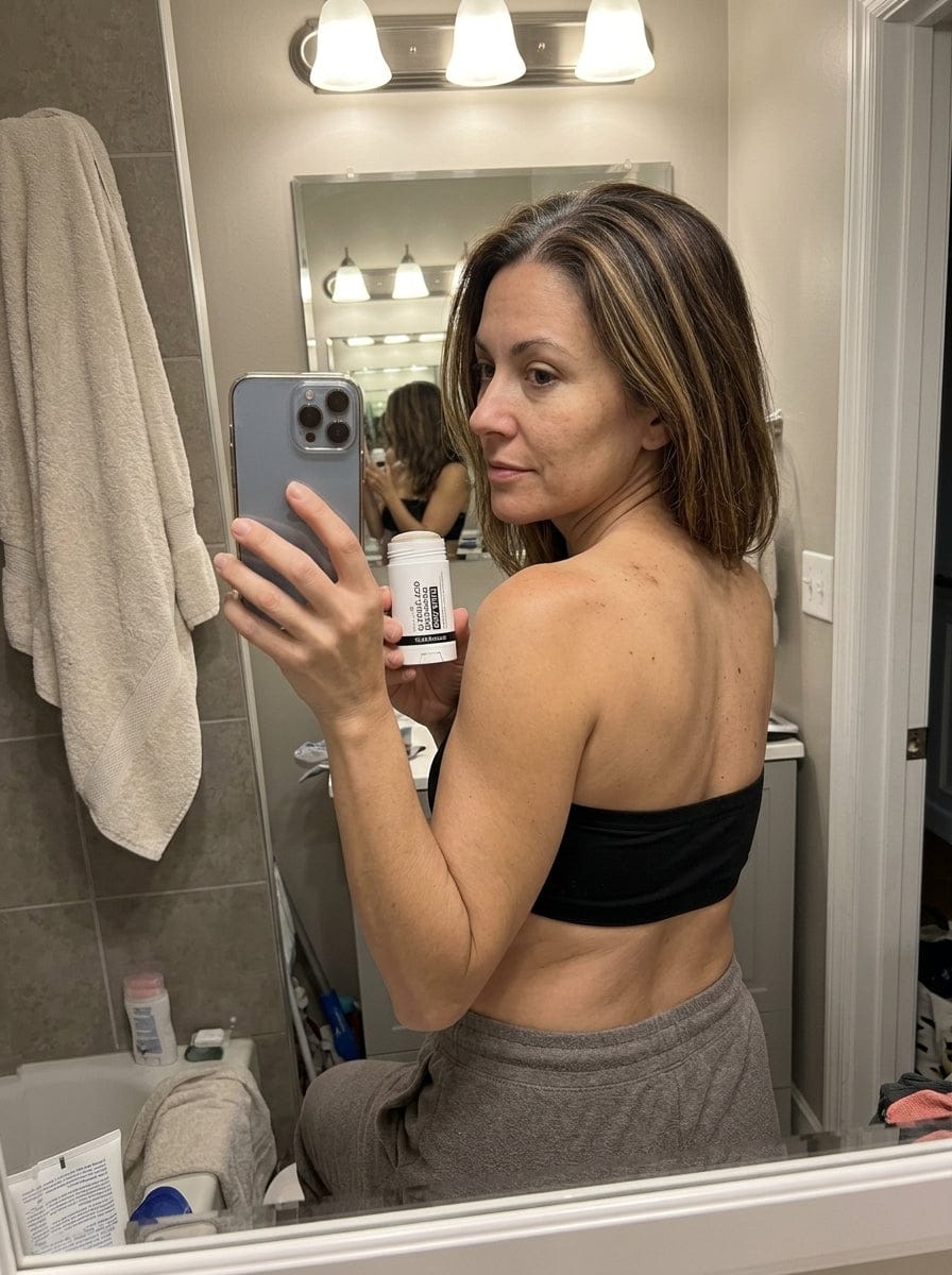 Customer photo review of Serivalo™ Glycolic Acid Exfoliating Body Stick