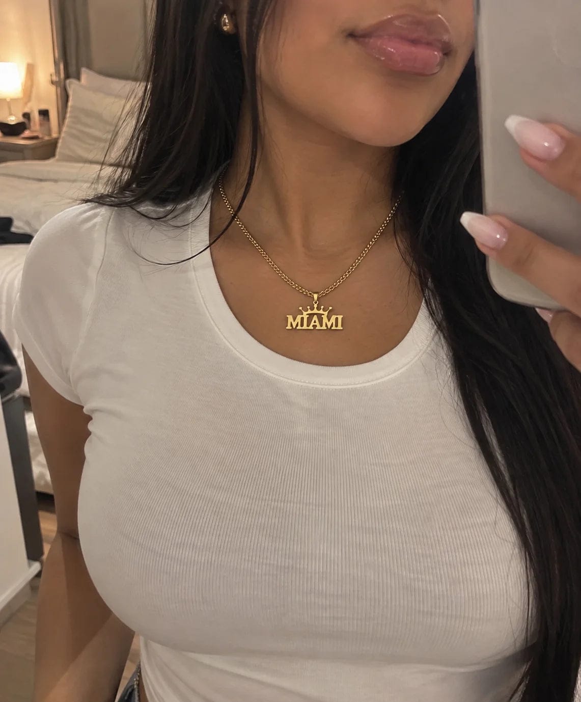Customer photo review of Personalized Crown Name Necklace