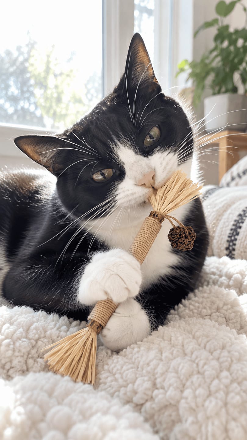 Customer photo review of Mordedor para Higiene Dental de Gatos