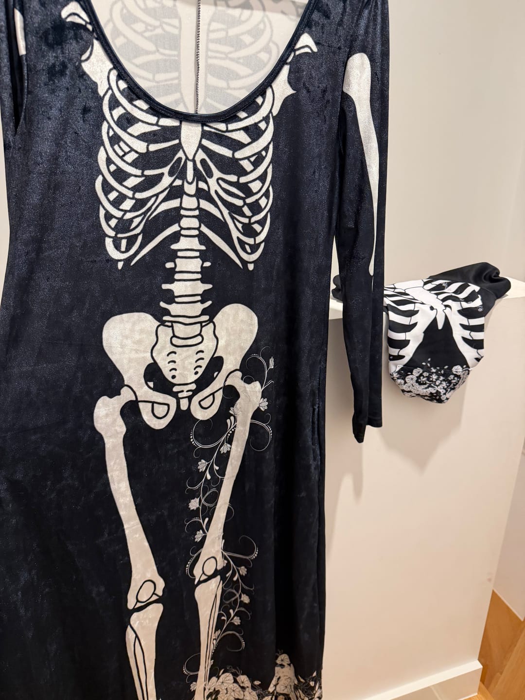 Customer photo review of Skeleton Dress and Pet Hoodie
