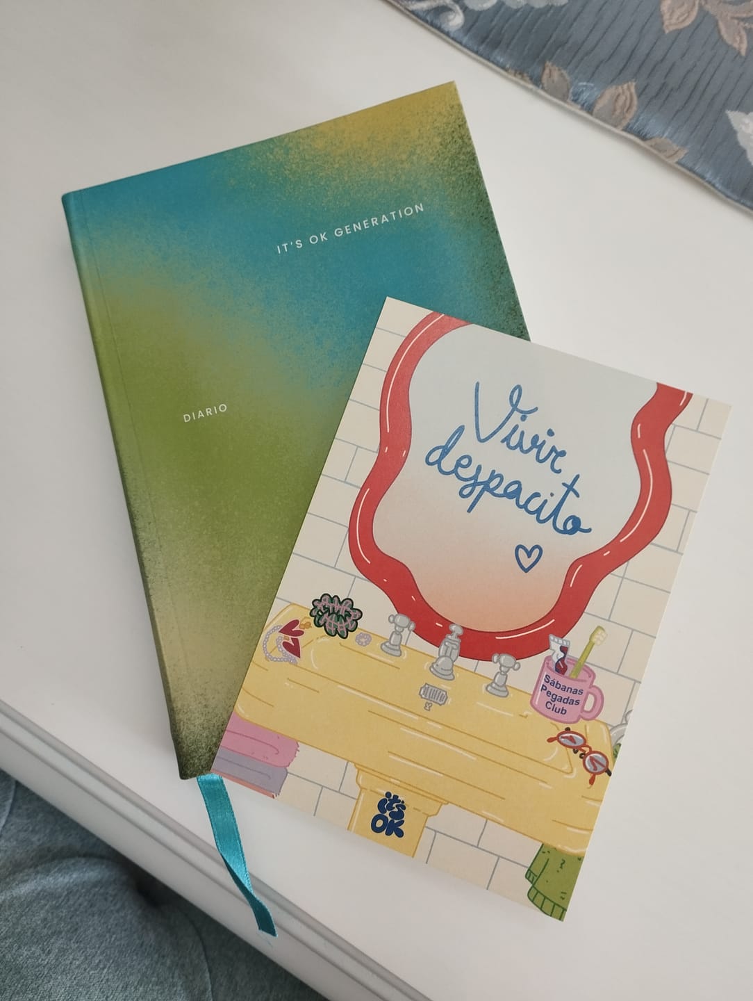 Customer photo review of Diario de 3 años | Portada Menta