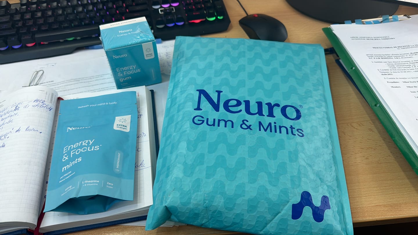 Customer photo review of Extra Strength Energy & Focus Gum