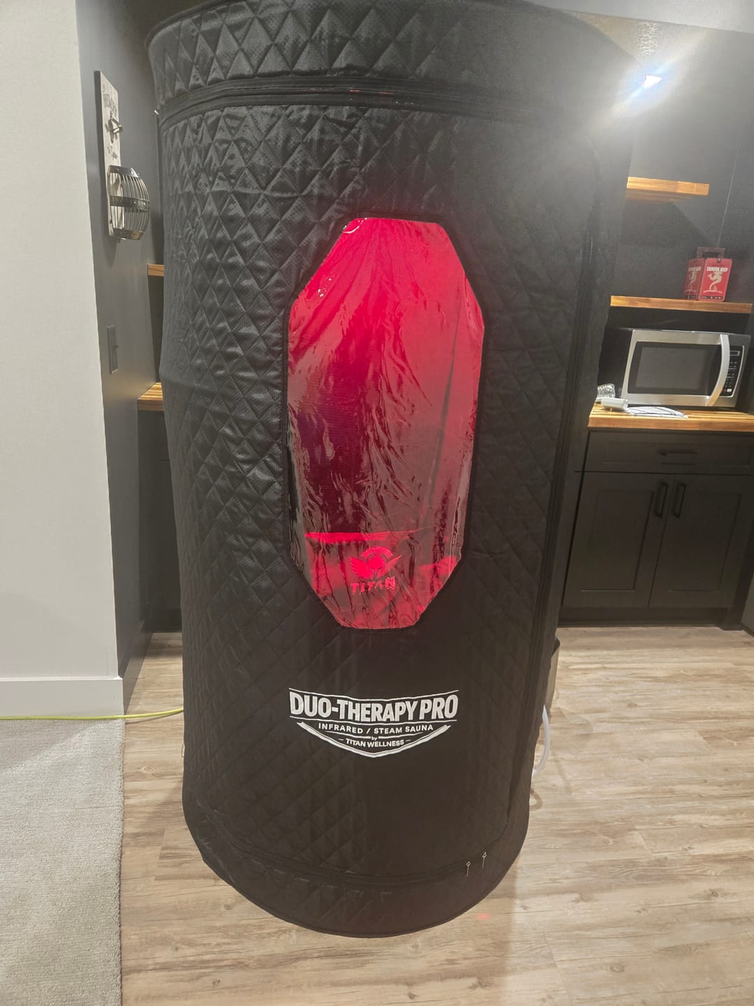 Customer photo review of Sauna Duo-Therapy Pro® Cabin + Steamer