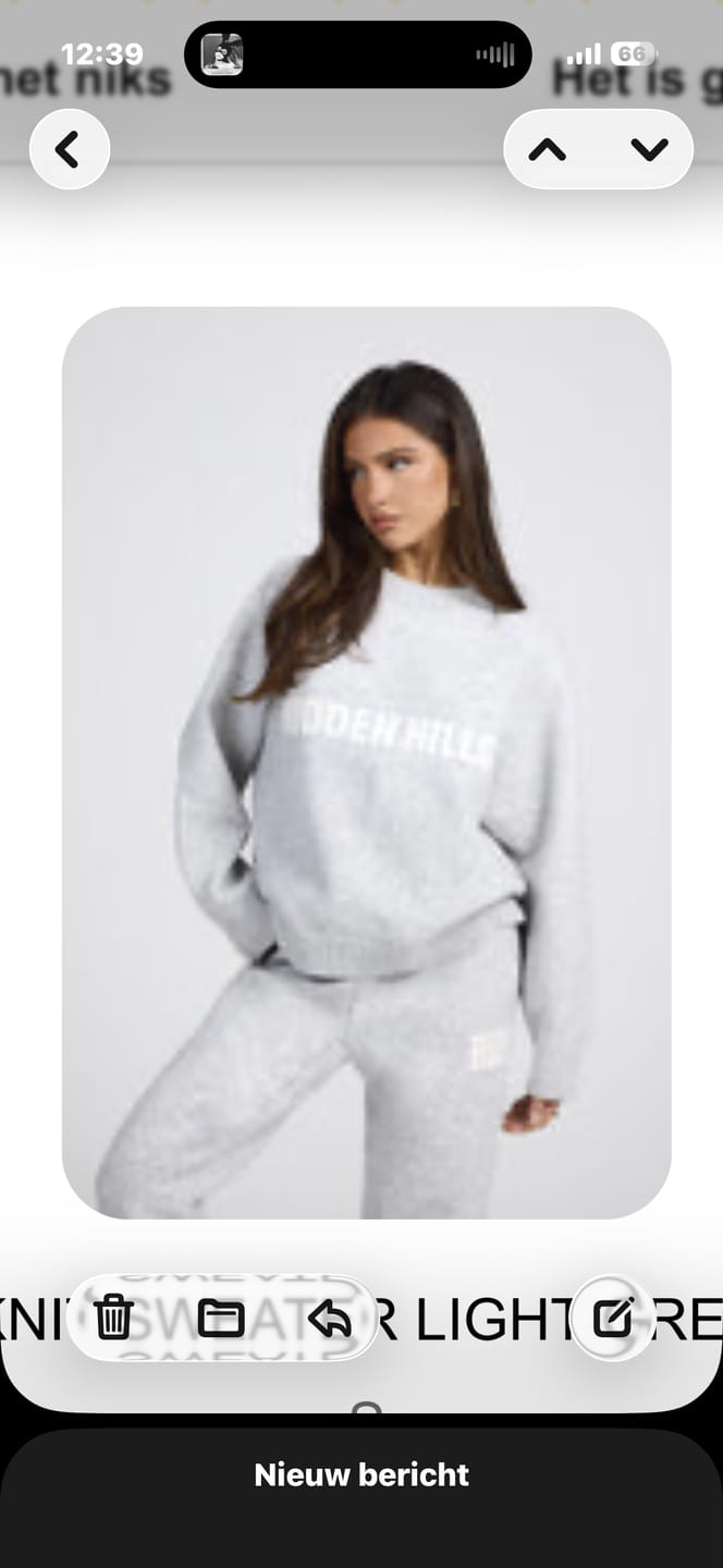 Avis client avec photo sur le PULL EN MAILLE GRIS CLAIR