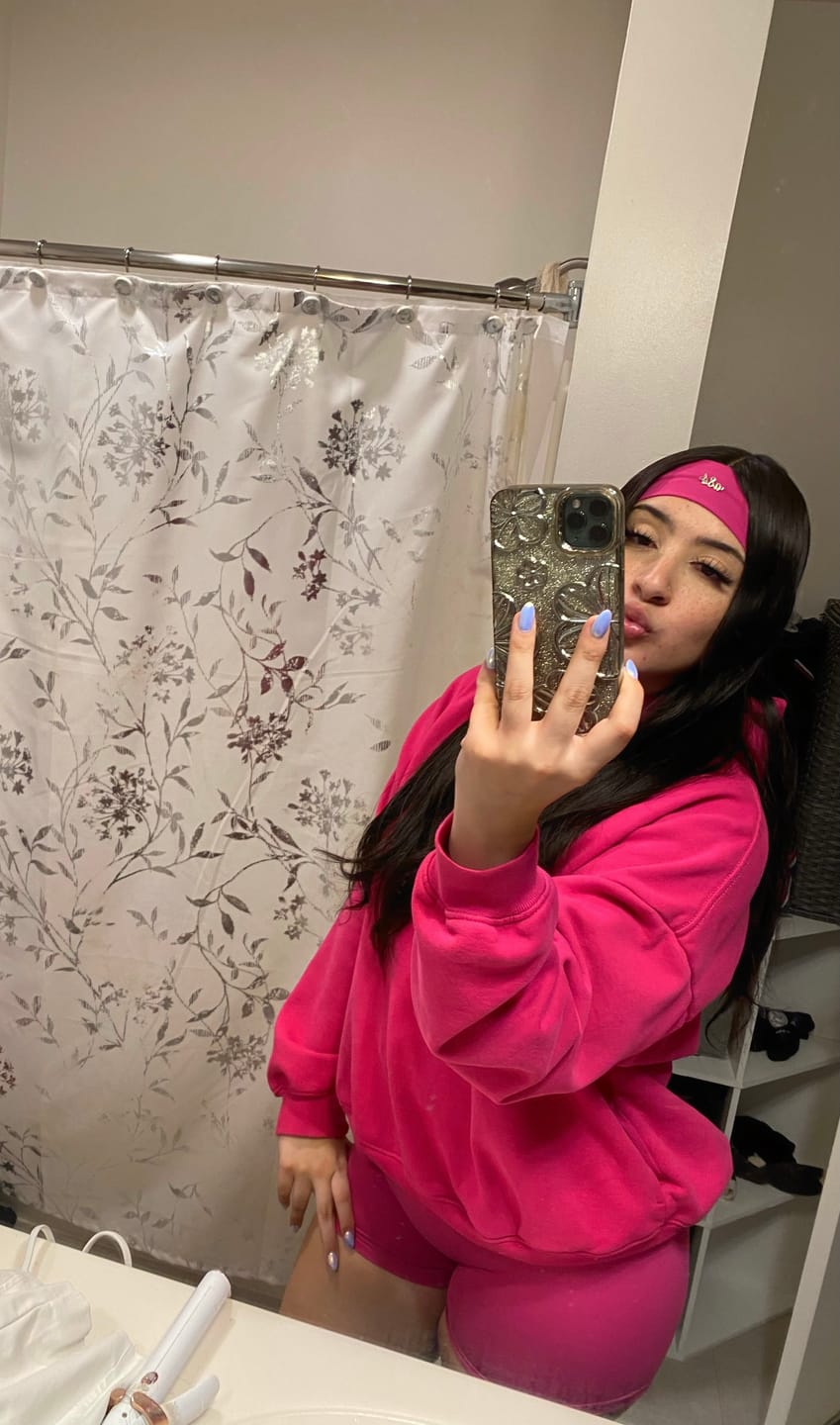 Customer photo review of Headband - French Fuchsia