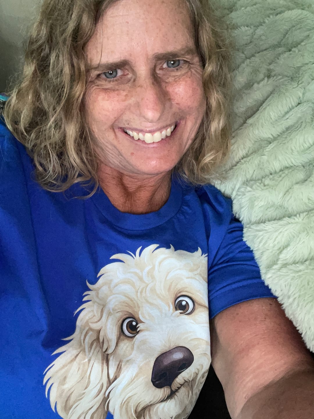 Customer photo review of Black Goldendoodle Love T-Shirt
