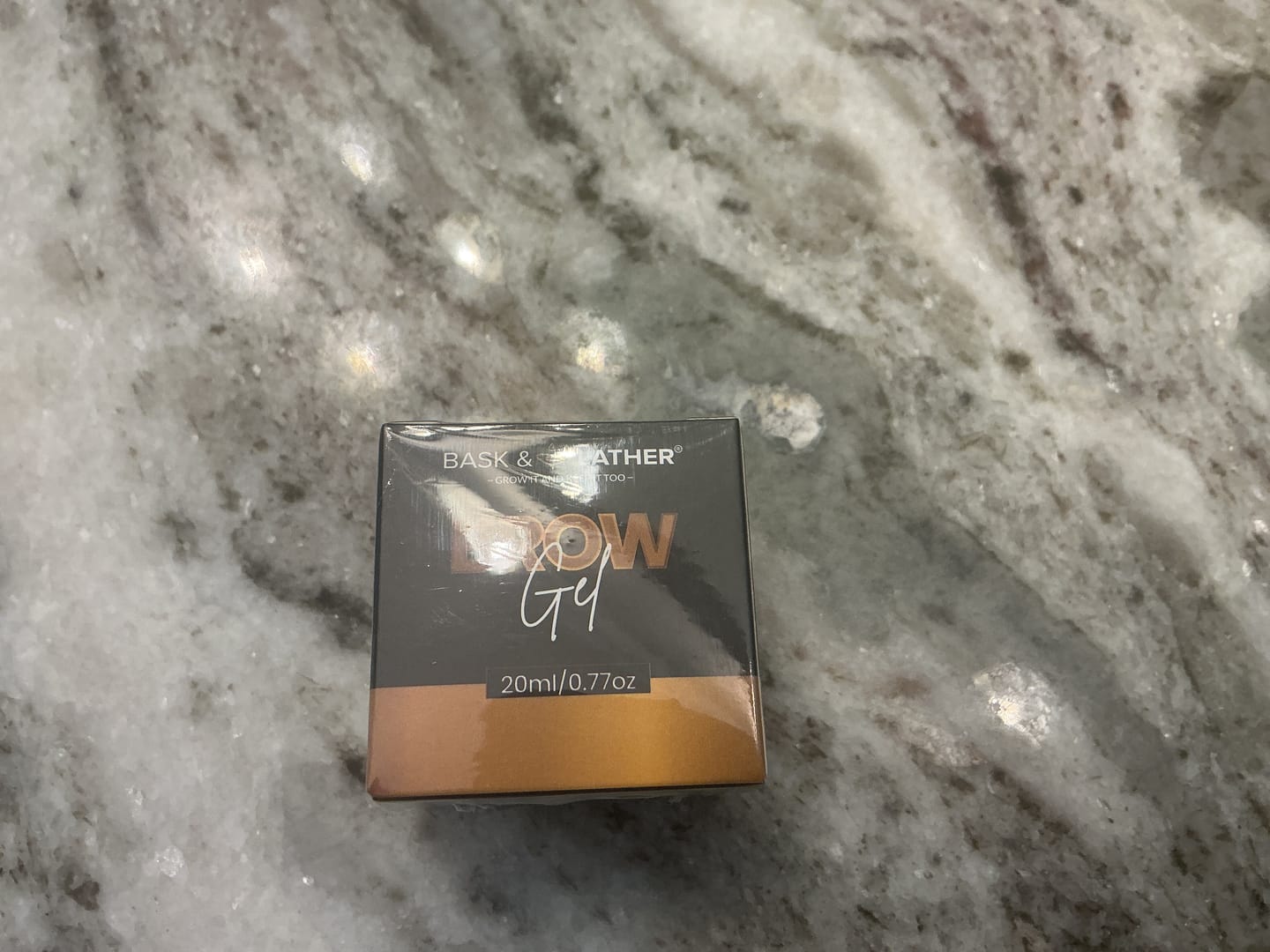 Customer photo review of STRONG HOLD 24-Hour Brow Gel