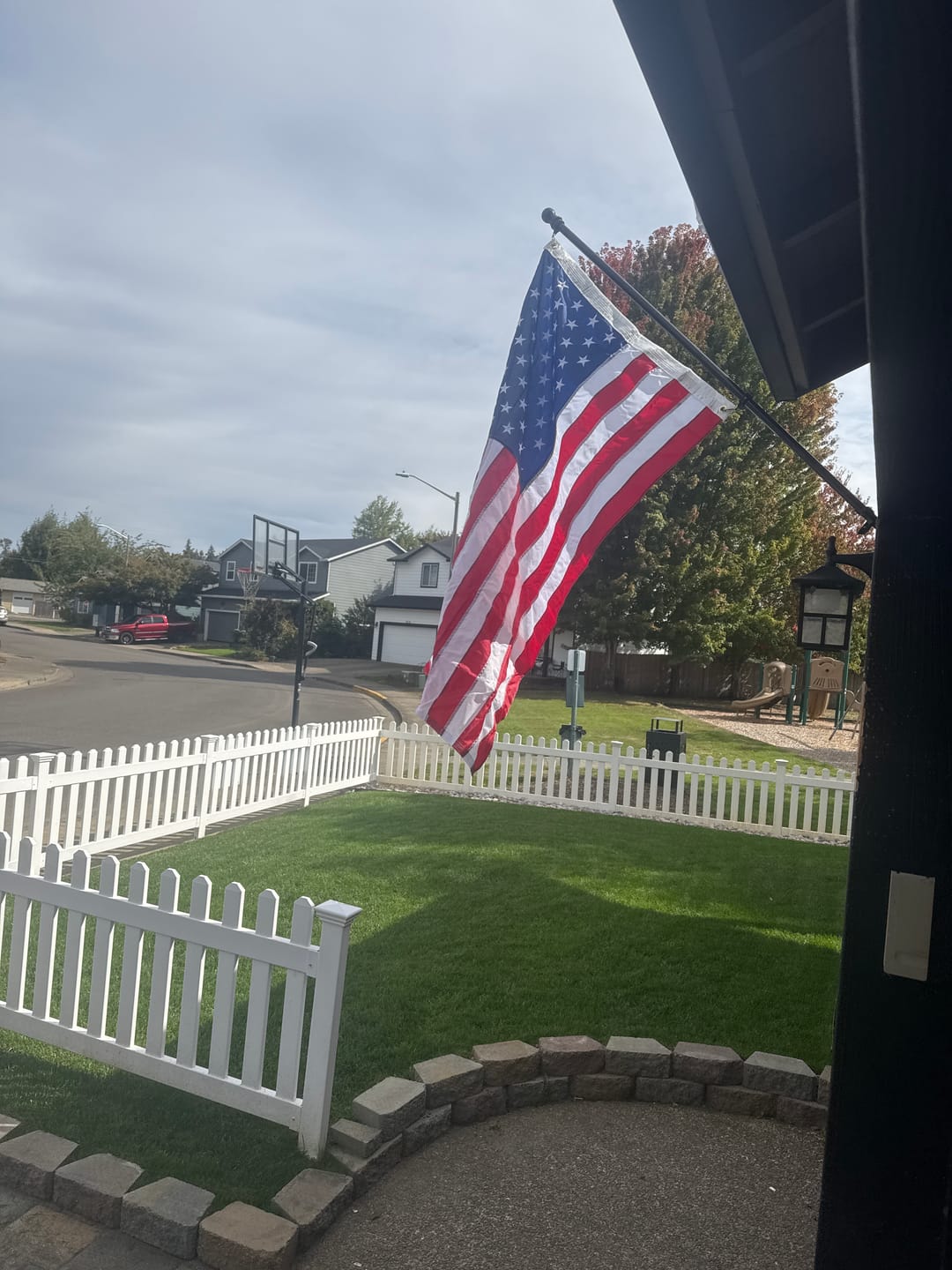 Customer photo review of 3' x 5' American Flag Set