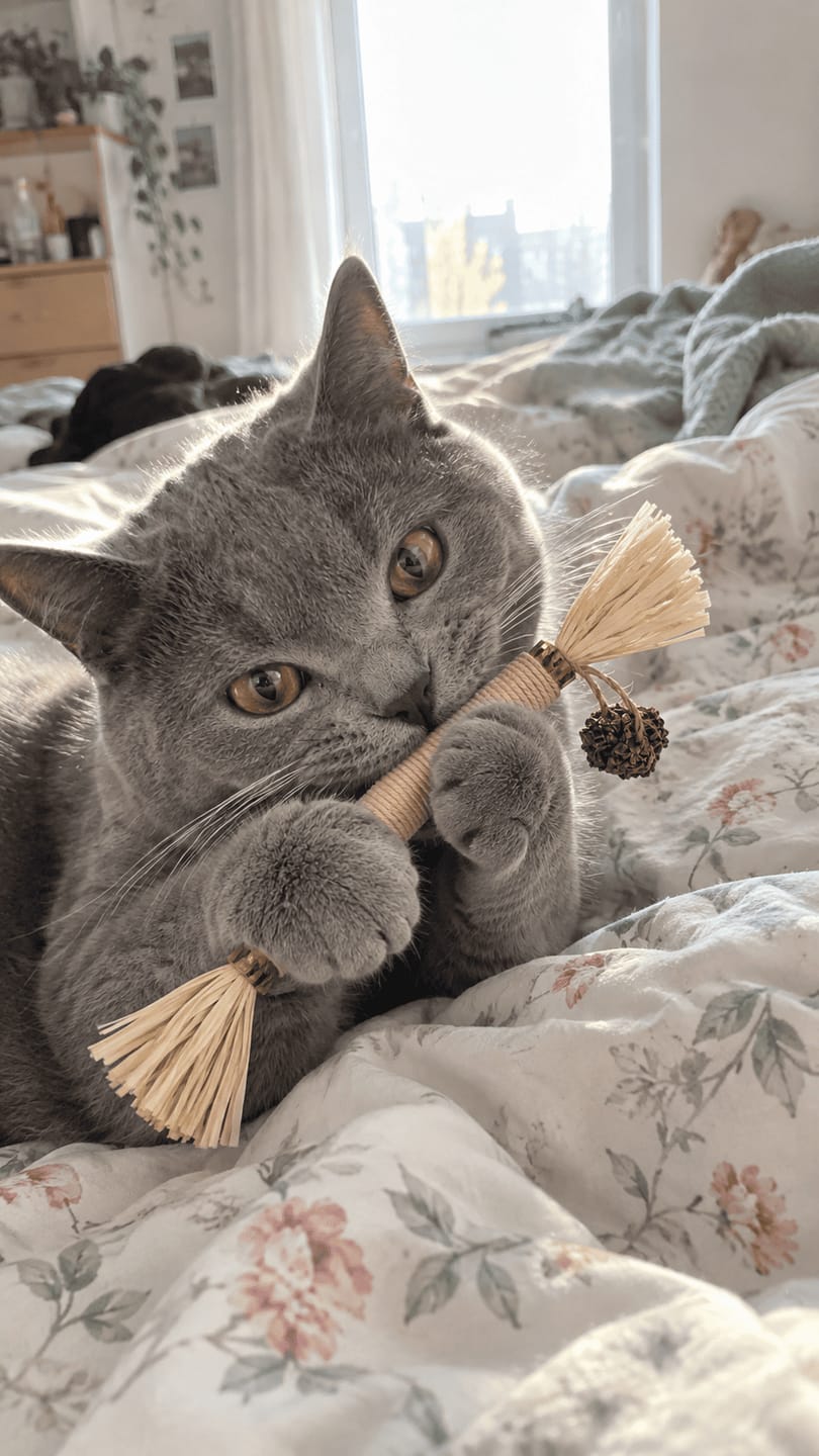 Customer photo review of Mordedor para Higiene Dental de Gatos