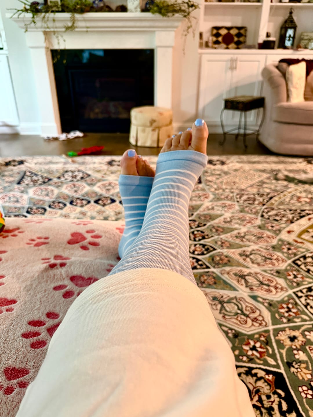 Customer photo review of EverSock™ Bamboo Open Toe Compression Socks