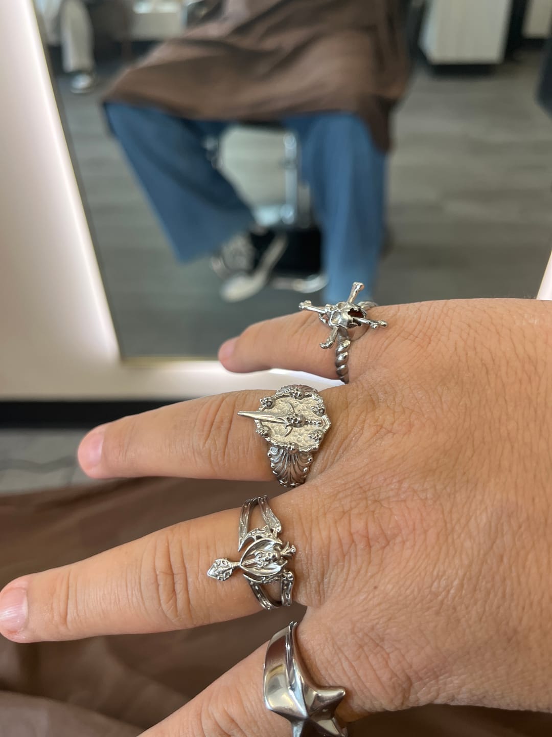 Customer photo review of TRIBAL CROSS RING