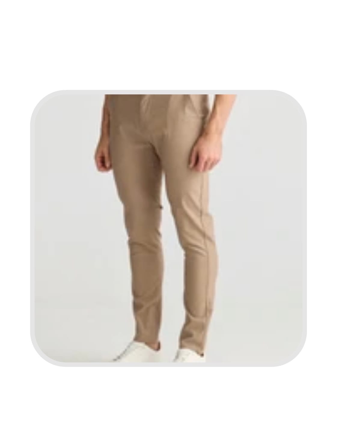 Customer photo review of Khaki Slim Fit Chino