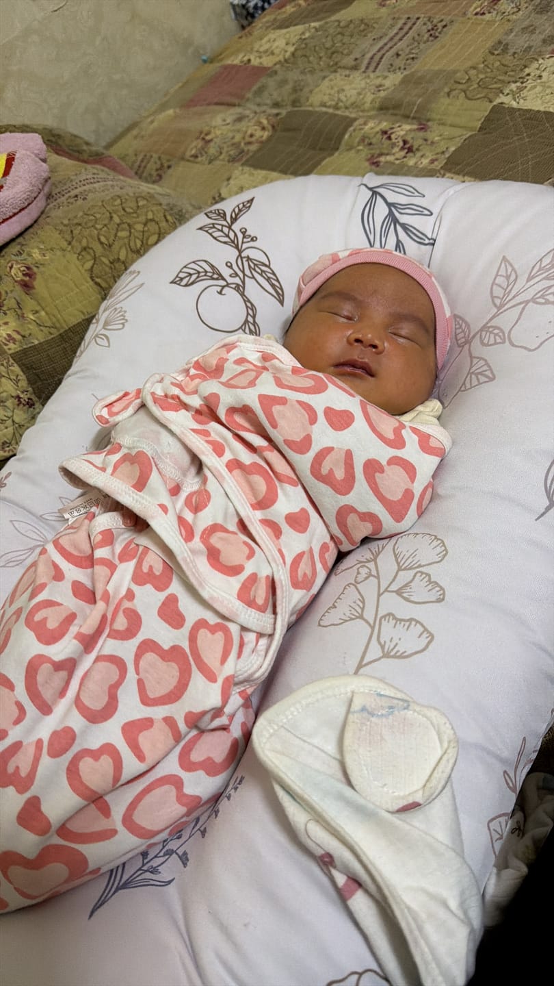 Customer photo review of Easy Care Infant Lounger | Co-Sleeping, Lounging, Play-Time