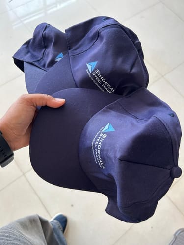 Customer photo review of Customized Caps | Customized With Your Company Logo