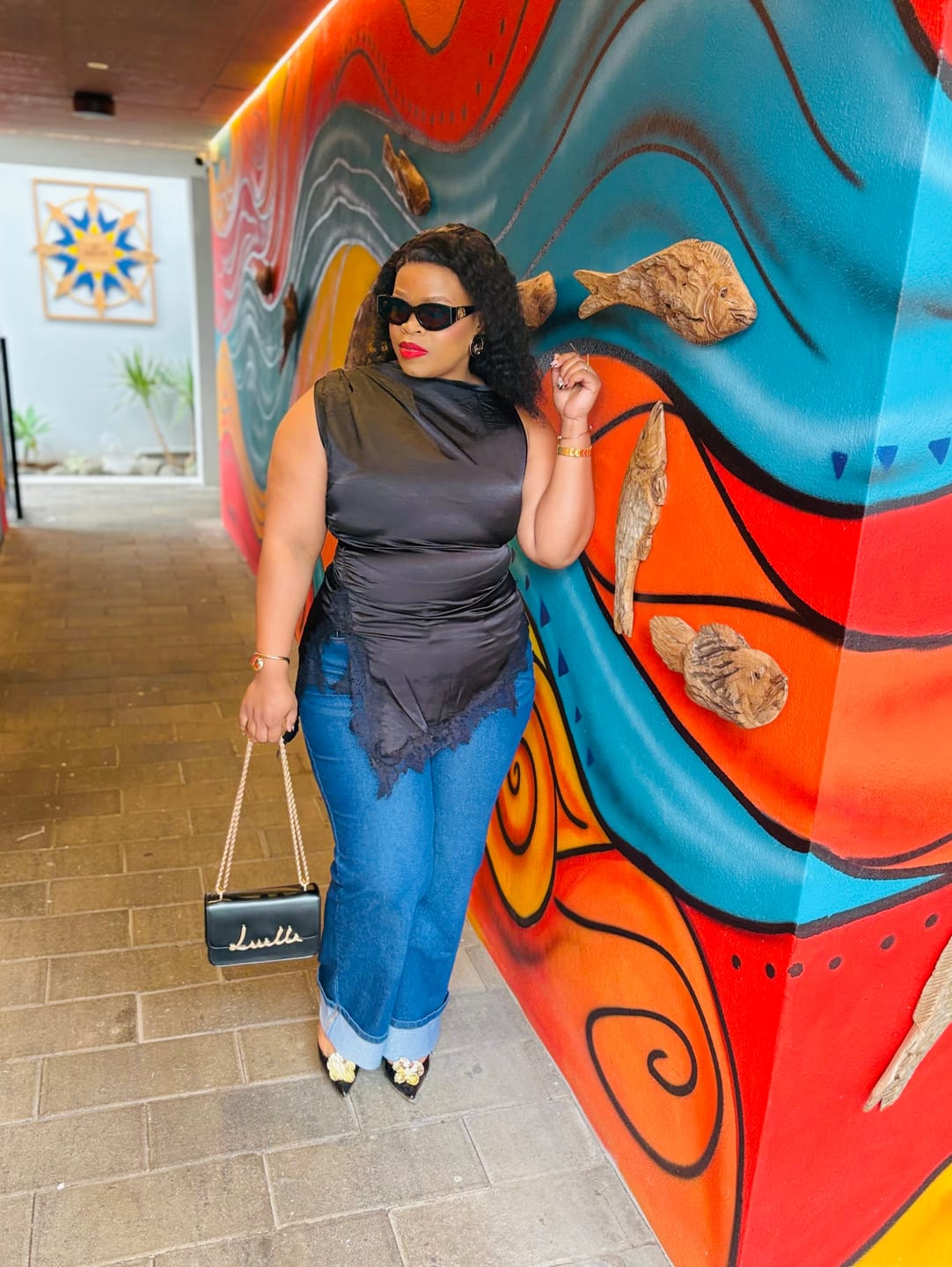 Customer photo review of Black Blanco Sunglasses