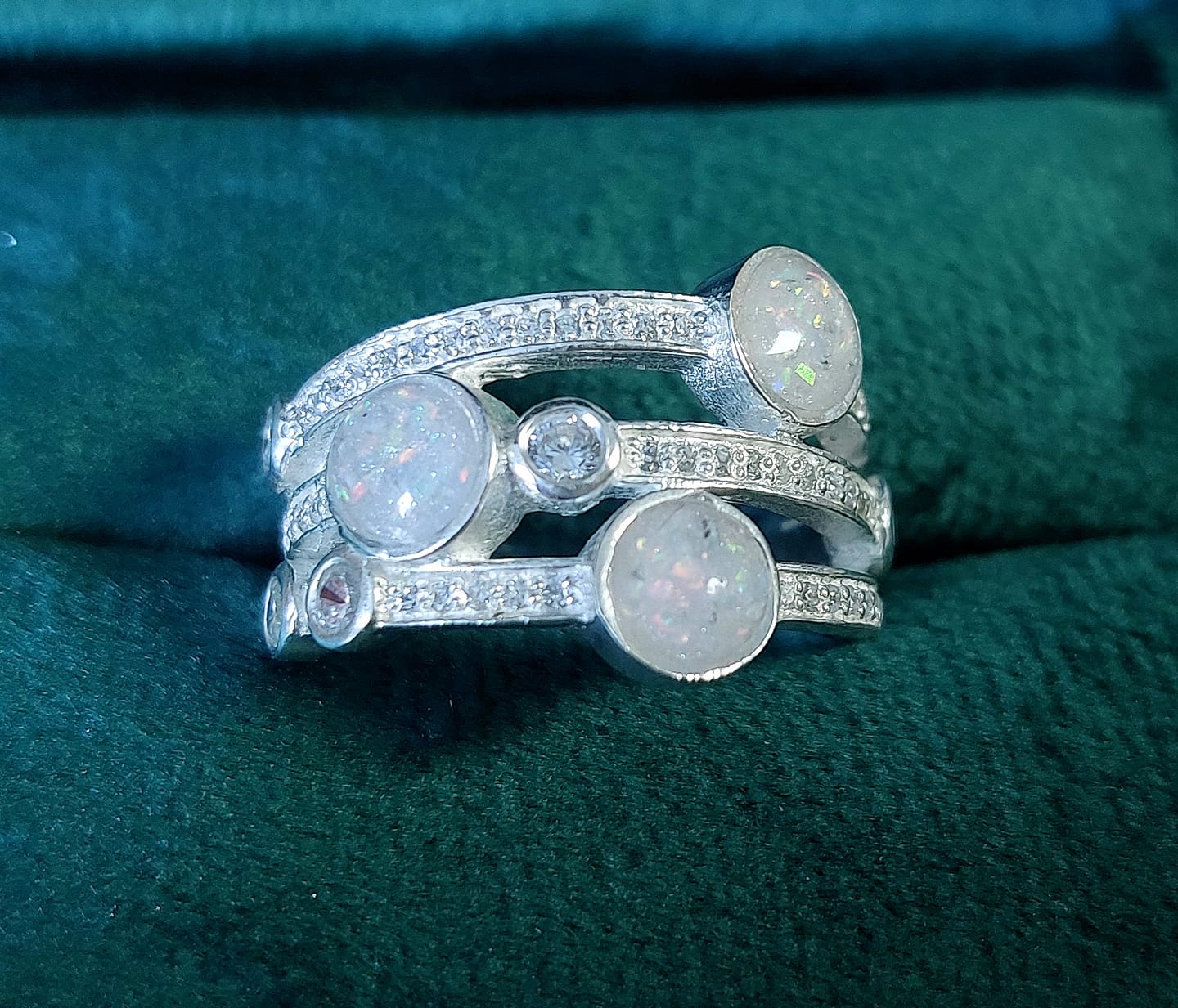 Customer photo review of Triple band ring custom for Lisa