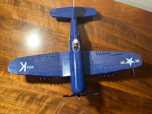 Customer photo review of COBI F4U-4 Corsair Plane: Set #2417
