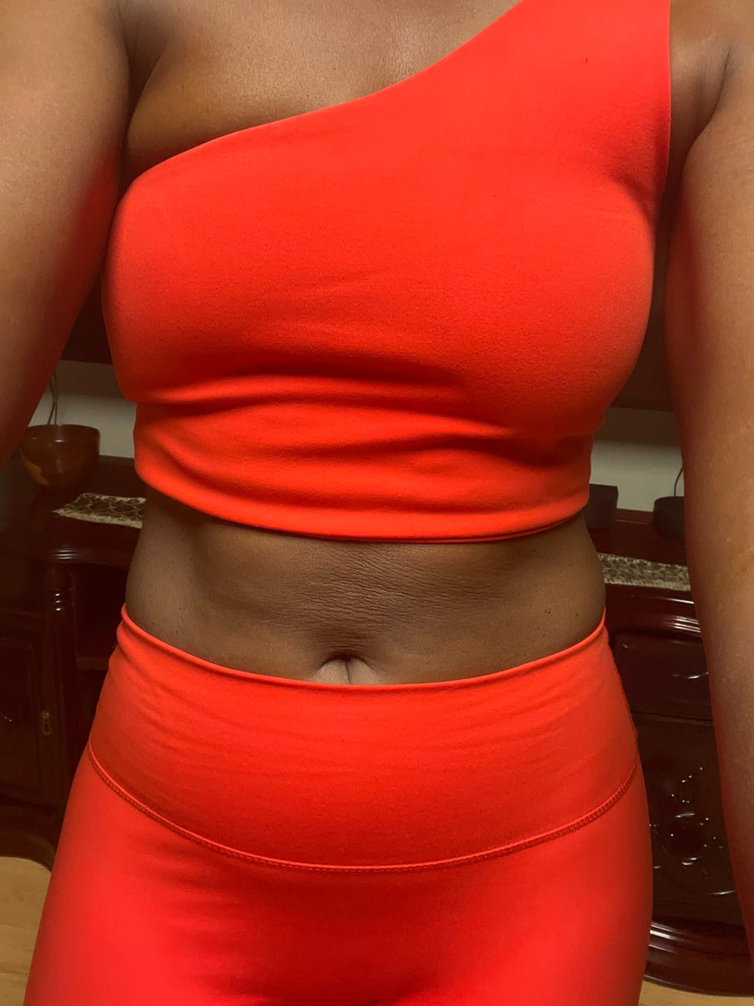 Customer photo review of Vivid Criss-Cross Sports Bra