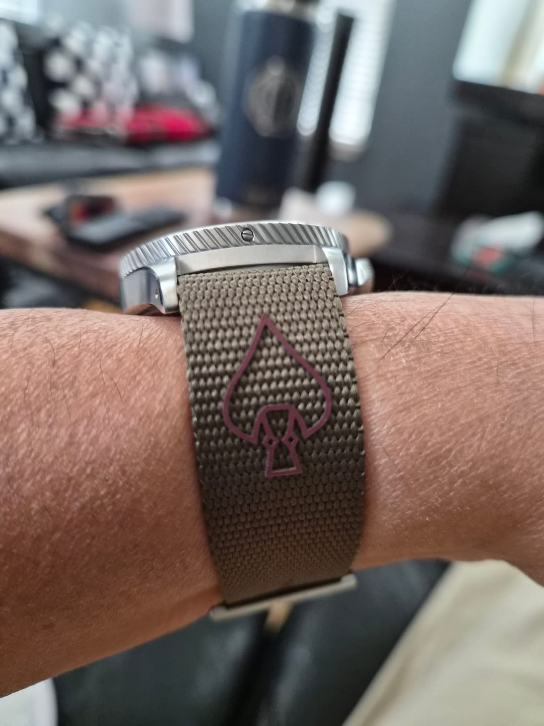 Customer photo review of NOFORN Single-Pass Watch Strap