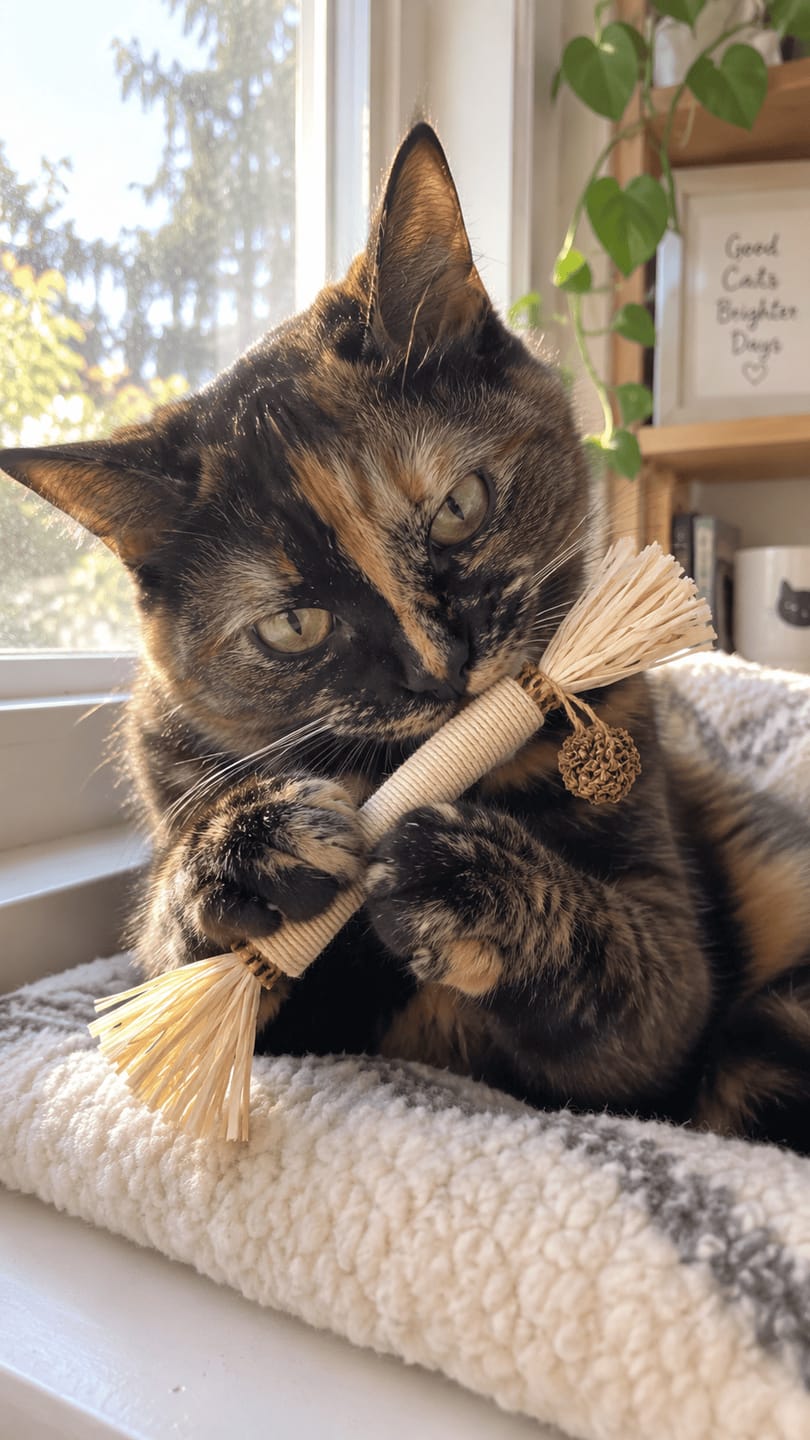 Customer photo review of Mordedor para Higiene Dental de Gatos